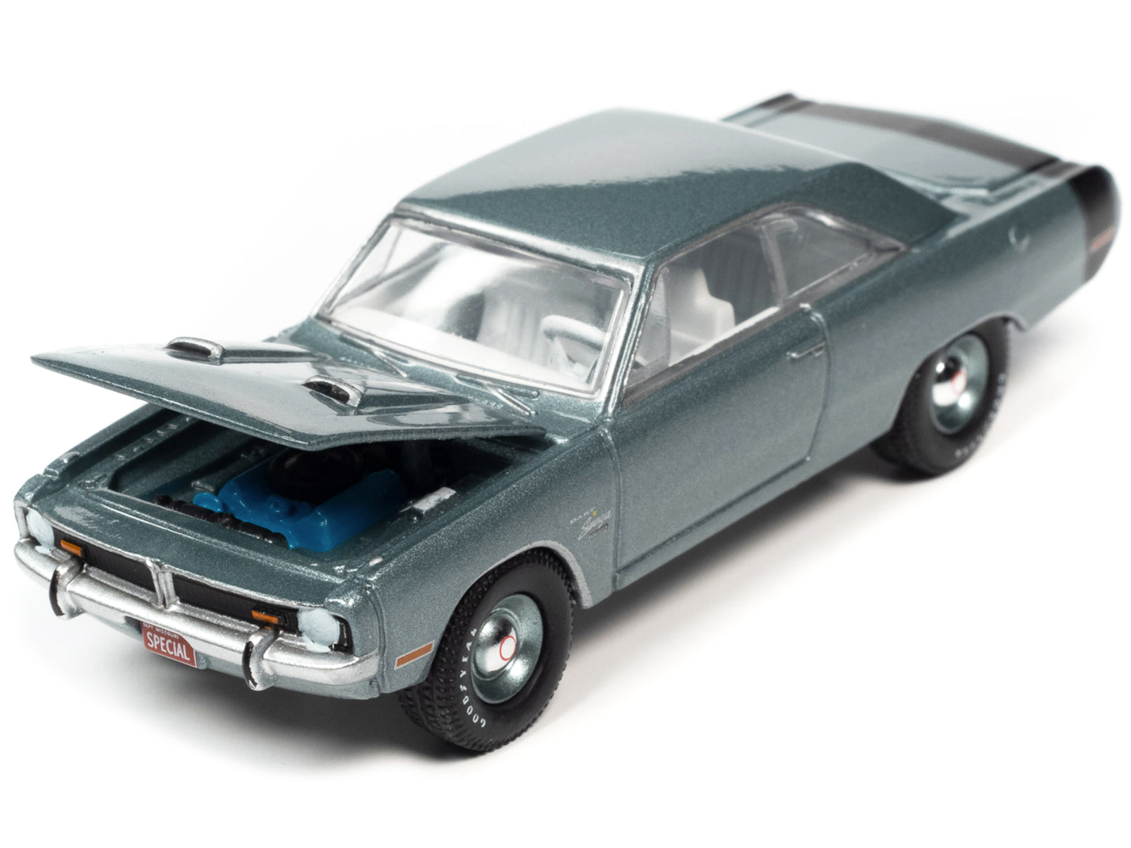 1971 Dodge Dart Swinger Gray Diecast Model Car 