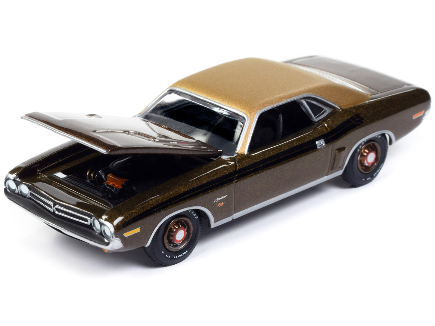 1971 Dodge Challenger R Gold Diecast Model Car 