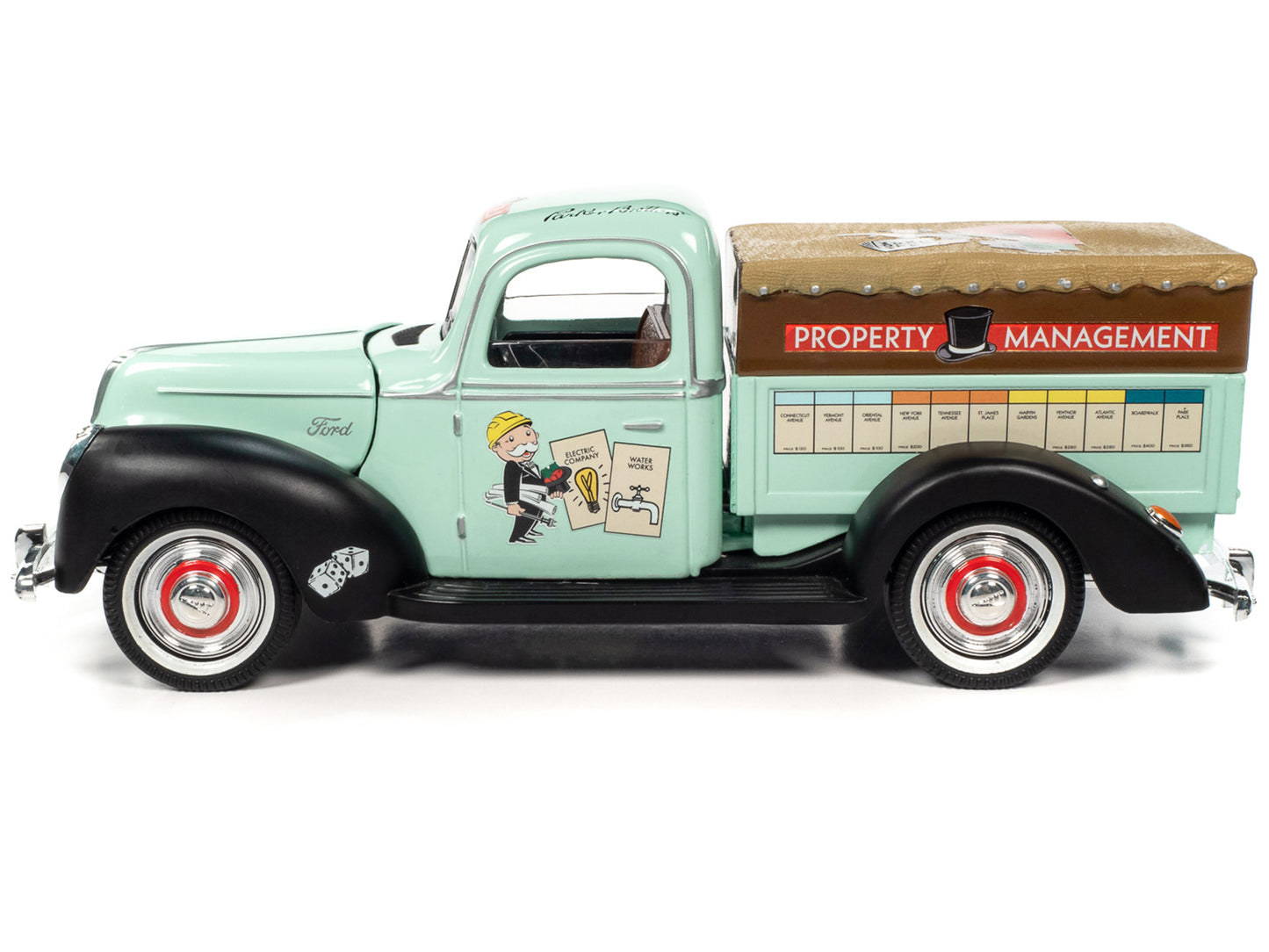 1940 Ford   Green Diecast Model Pickup Truck 