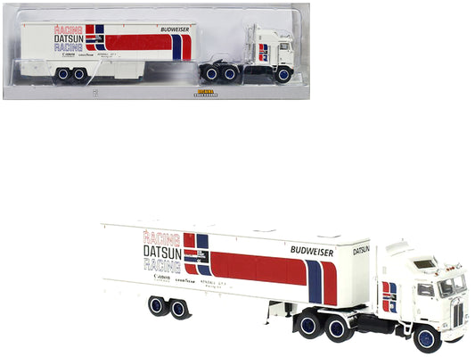 1980 Kenworth K-100 White  Model Auto Transport/Car Hauler 