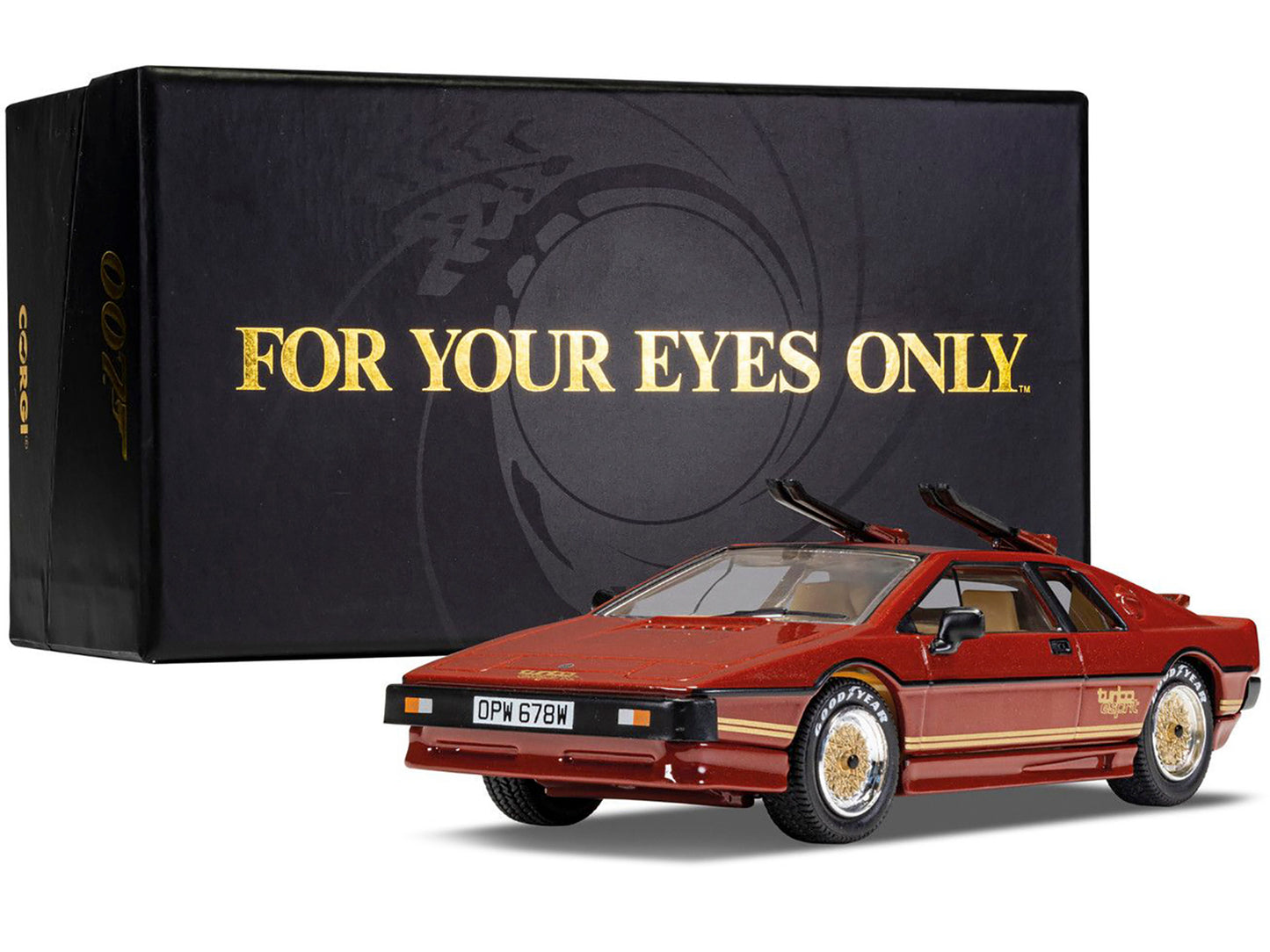 Lotus Esprit Turbo RHD Red Diecast Model Car James Bond 007