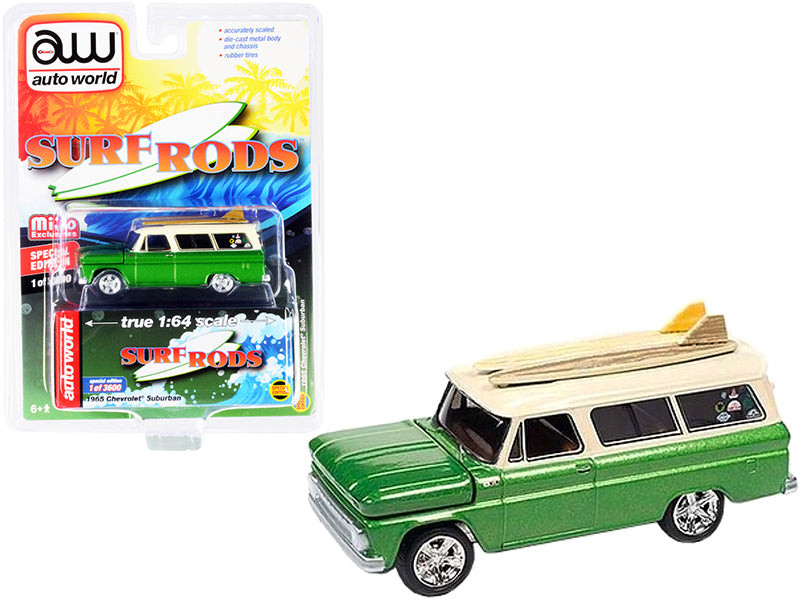 1965 Chevrolet Suburban  Green Diecast Model Car 