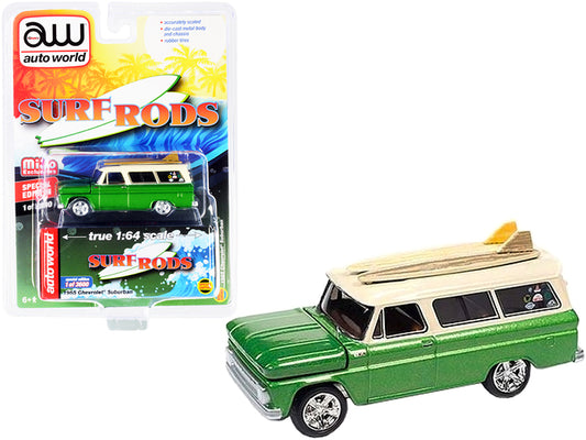1965 Chevrolet Suburban  Green Diecast Model Car 