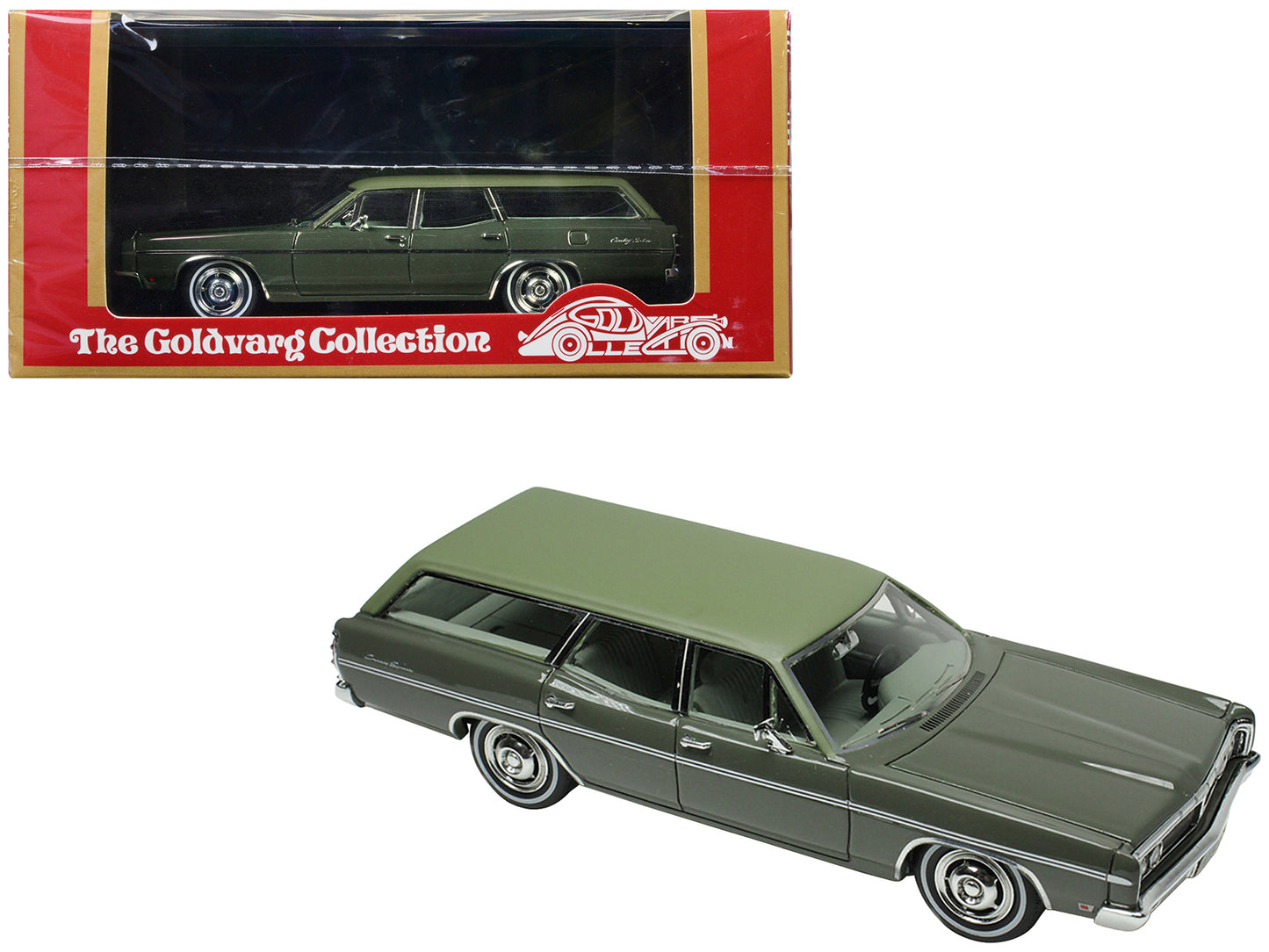 1970 Ford Galaxie Station Green  Model Car 