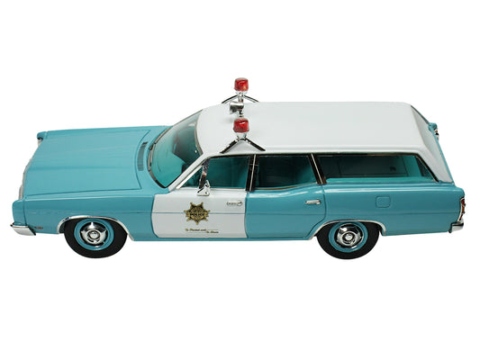 1970 Ford Galaxie Station Blue  Model Car 
