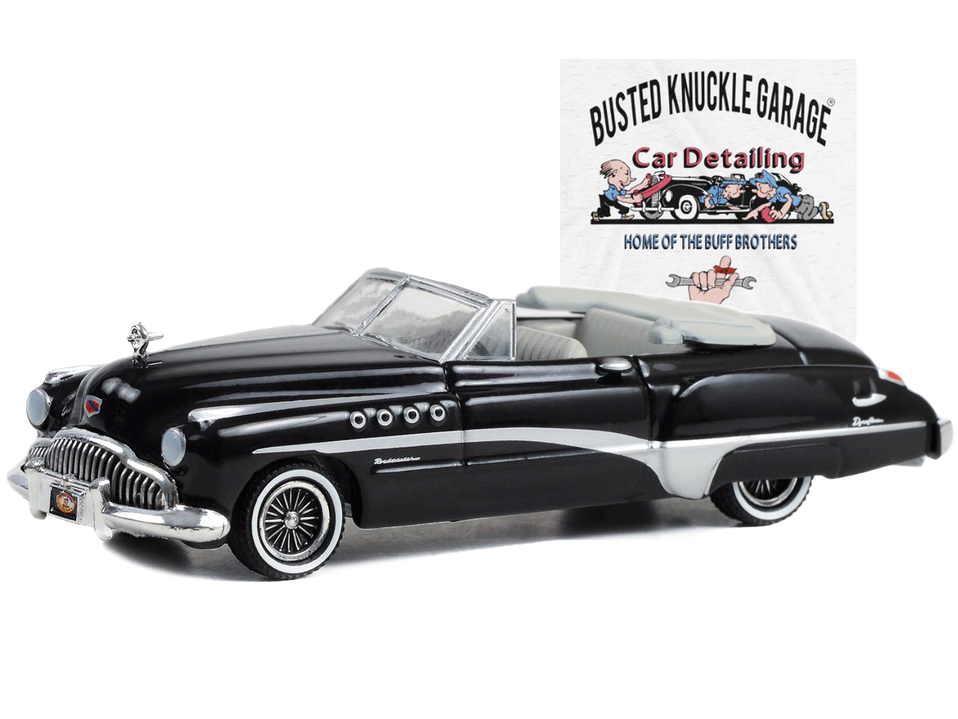 1949 Buick Roadmaster Rivera Black Diecast Model Car 