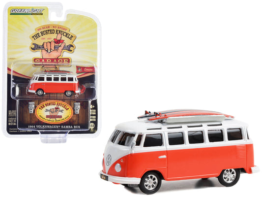 1964 Volkswagen Samba Bus Orange Diecast Model Van 