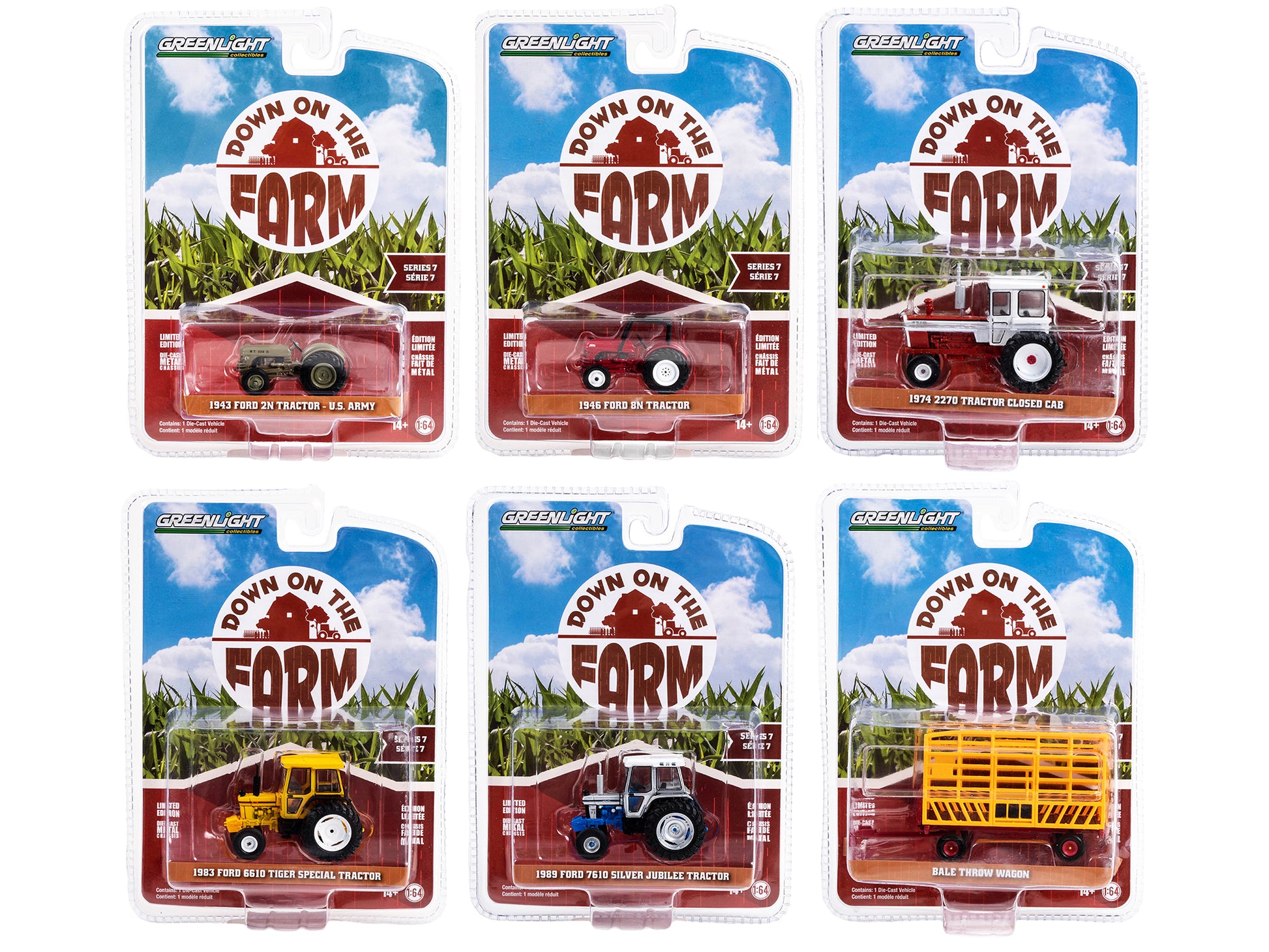 Down on the Farm  Diecast Model Farm Equipment Set 