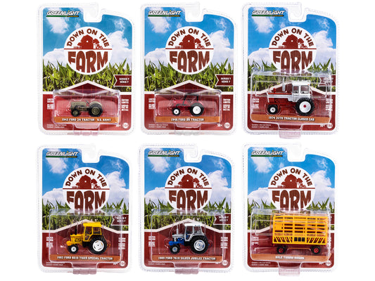 Down on the Farm  Diecast Model Farm Equipment Set 