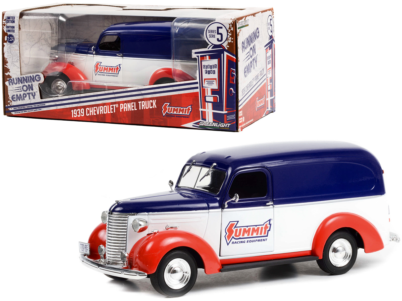 1939 Chevrolet Panel   Diecast Model Tractor Trailer 