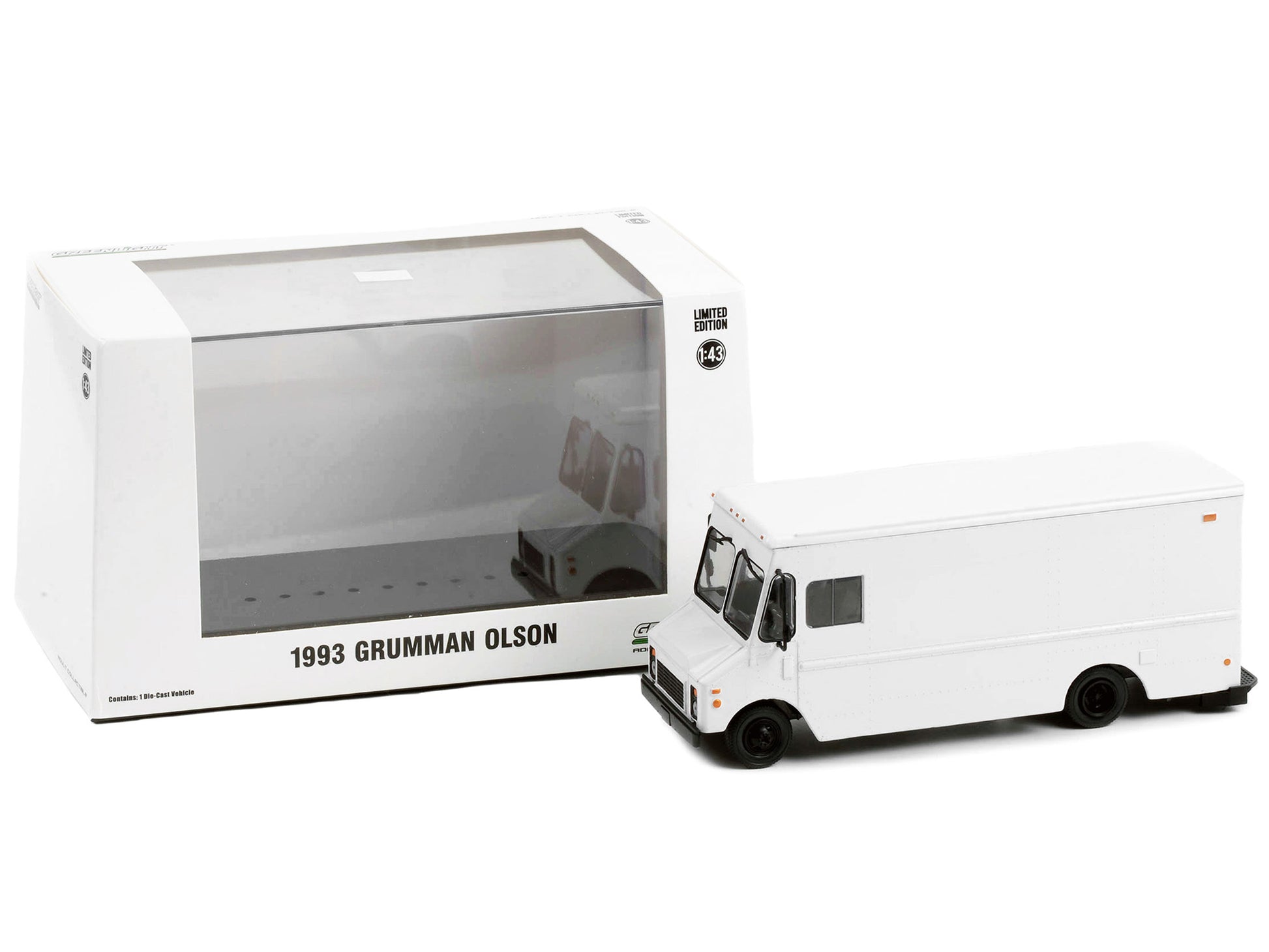 1993 Grumman Olson White Diecast Model Van 