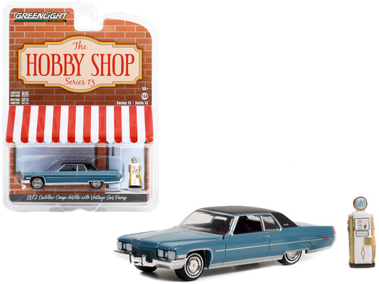 1972 Cadillac Coupe DeVille Blue Diecast Model Car 