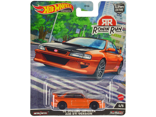 1998 Subaru Impreza Orange Diecast Model Car 