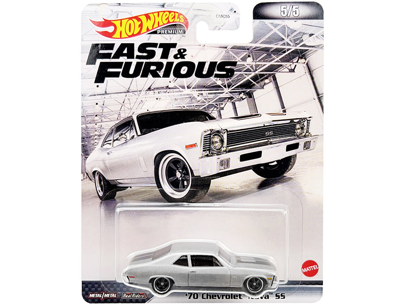1970 Chevrolet Nova SS Silver Diecast Model Car 