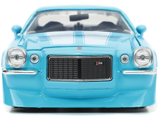 1971 Chevrolet Camaro Z Blue Diecast Model Car 