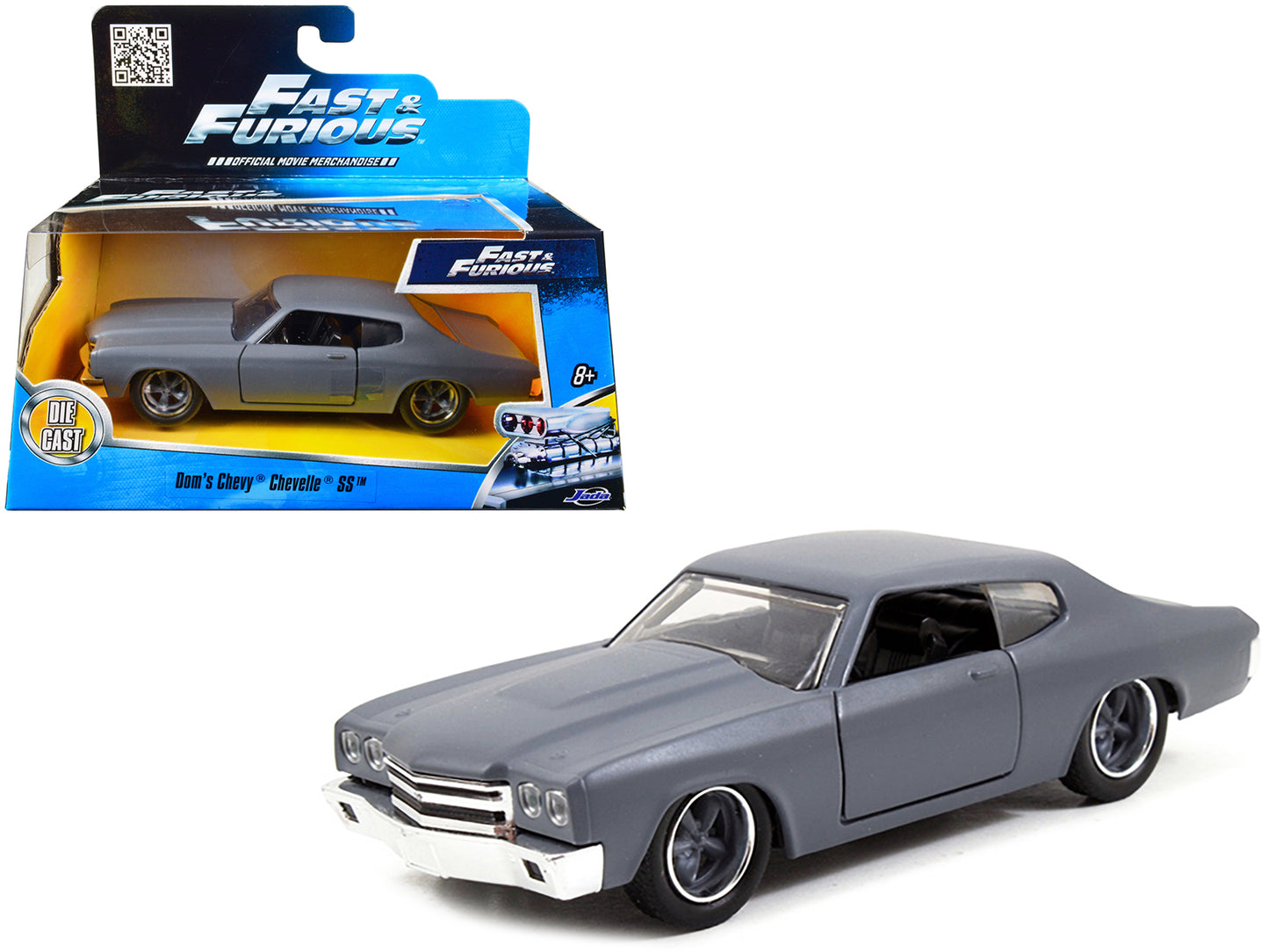 Dom's Chevrolet Chevelle SS Gray Diecast Model Car 