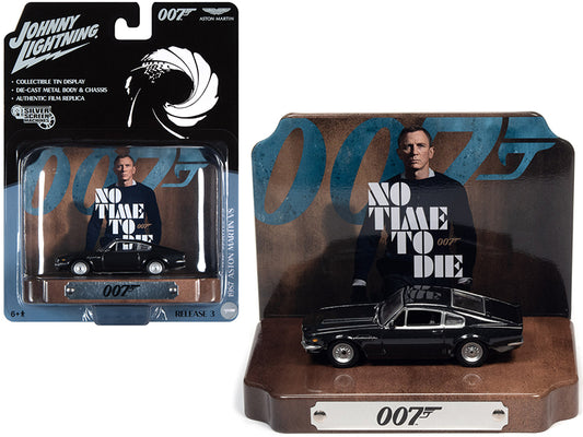 1987 Aston Martin V8 Gray Diecast Model Car James Bond 007