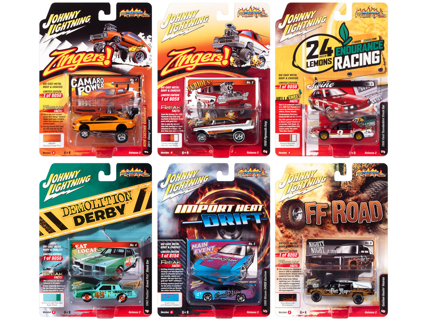 Street Freaks 2022   Diecast Model Car/Truck Set 
