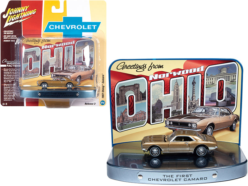 1967 Chevrolet Camaro  Gold Diecast Model Car 