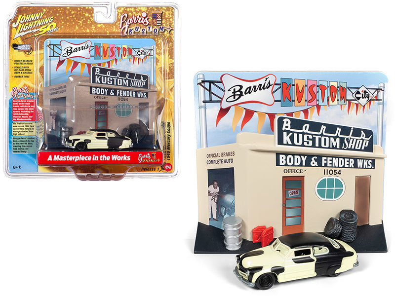 1949 Mercury Coupe Project Multi-Color Diecast Model Diorama Set 