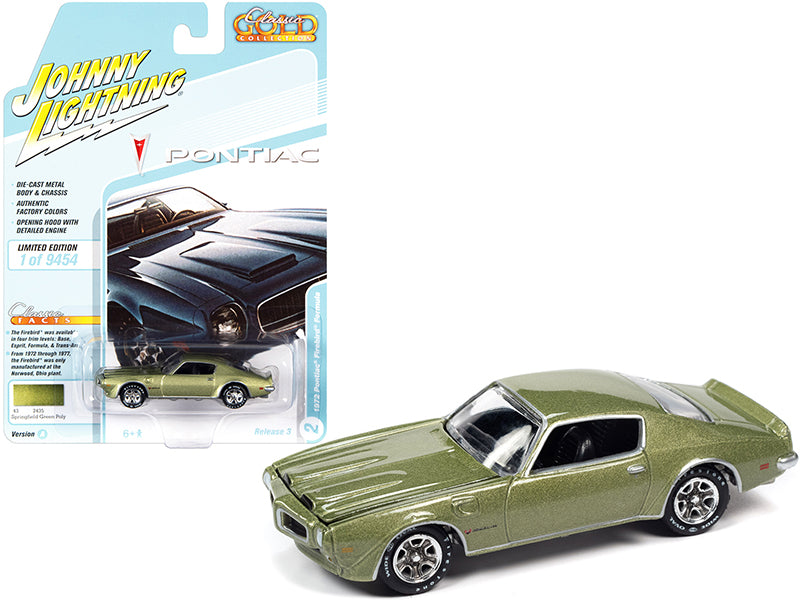 1972 Pontiac Firebird Formula Green Diecast Model Car 