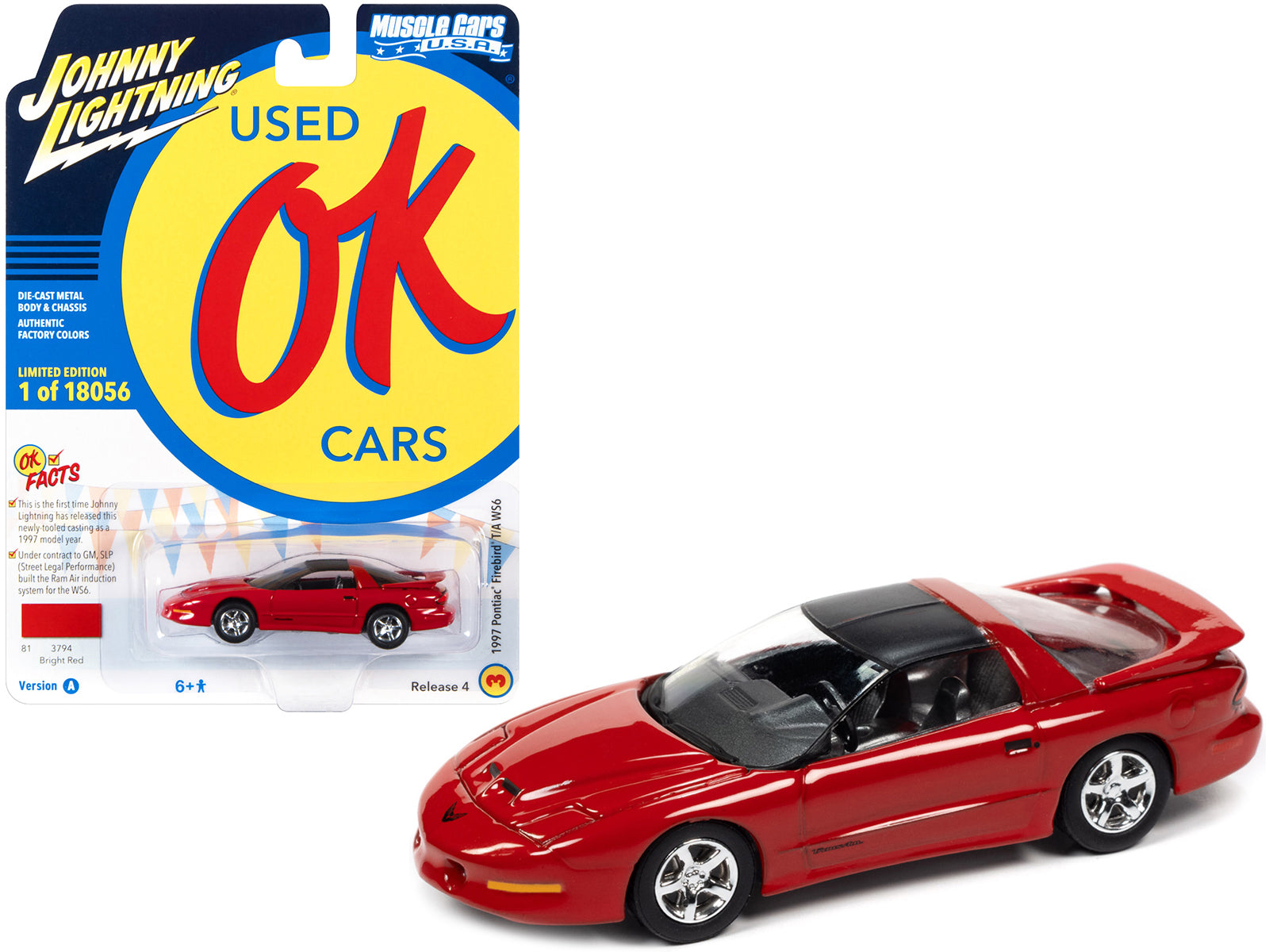 1997 Pontiac Firebird T Red Diecast Model Car 
