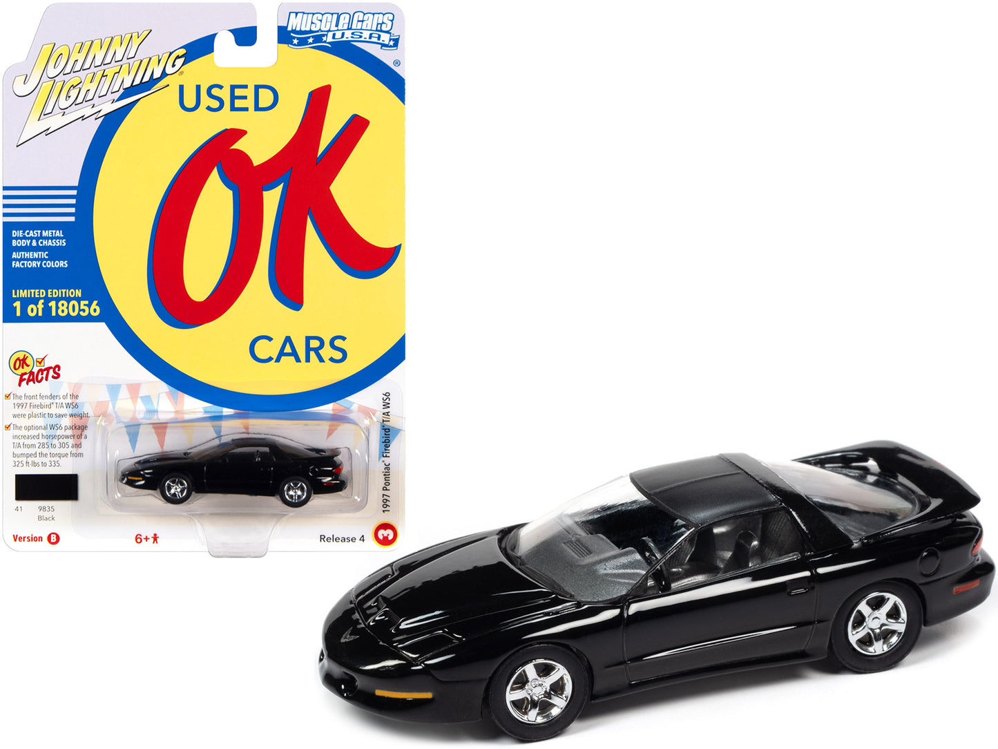 1997 Pontiac Firebird T Black Diecast Model Car 