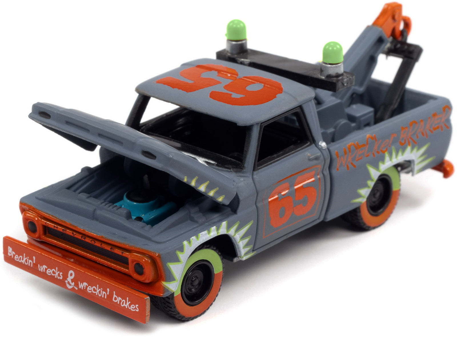 1965 Chevrolet Tow  Gray Diecast Model Tow Truck 