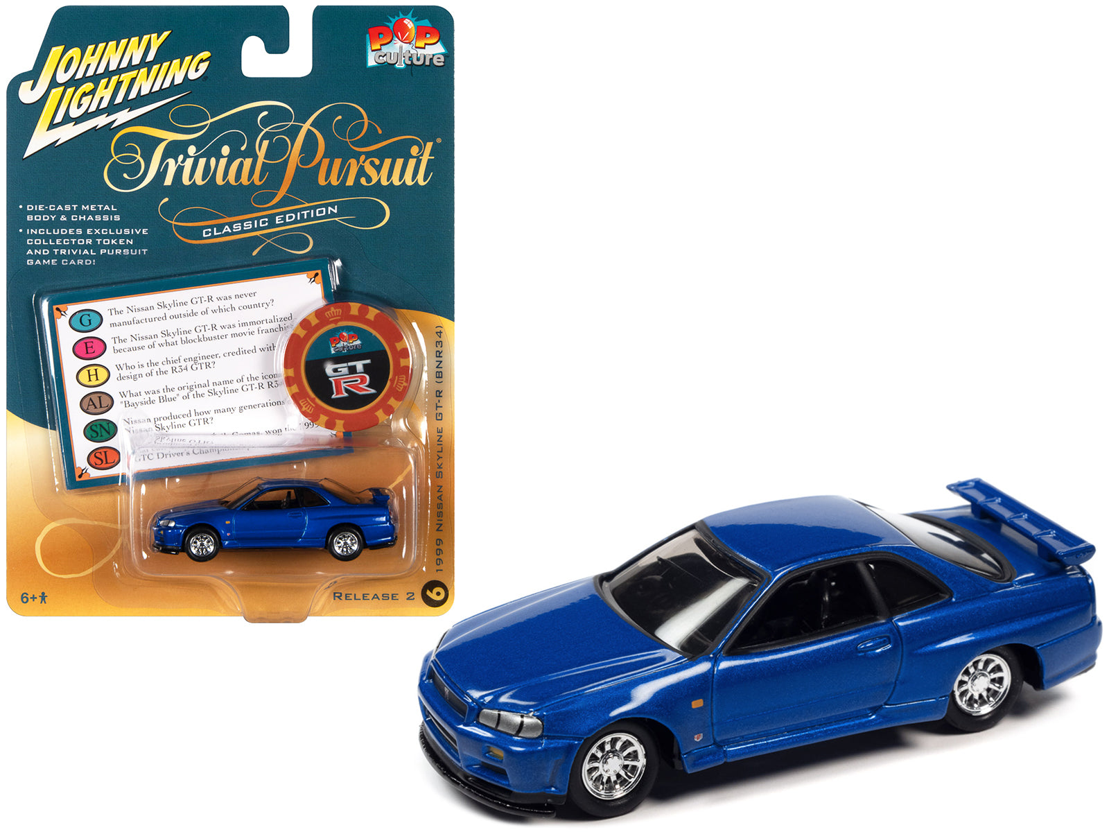1999 Nissan Skyline GT Blue Diecast Model Car 