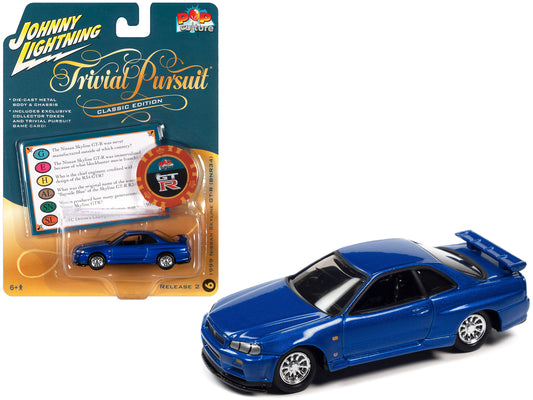 1999 Nissan Skyline GT Blue Diecast Model Car 