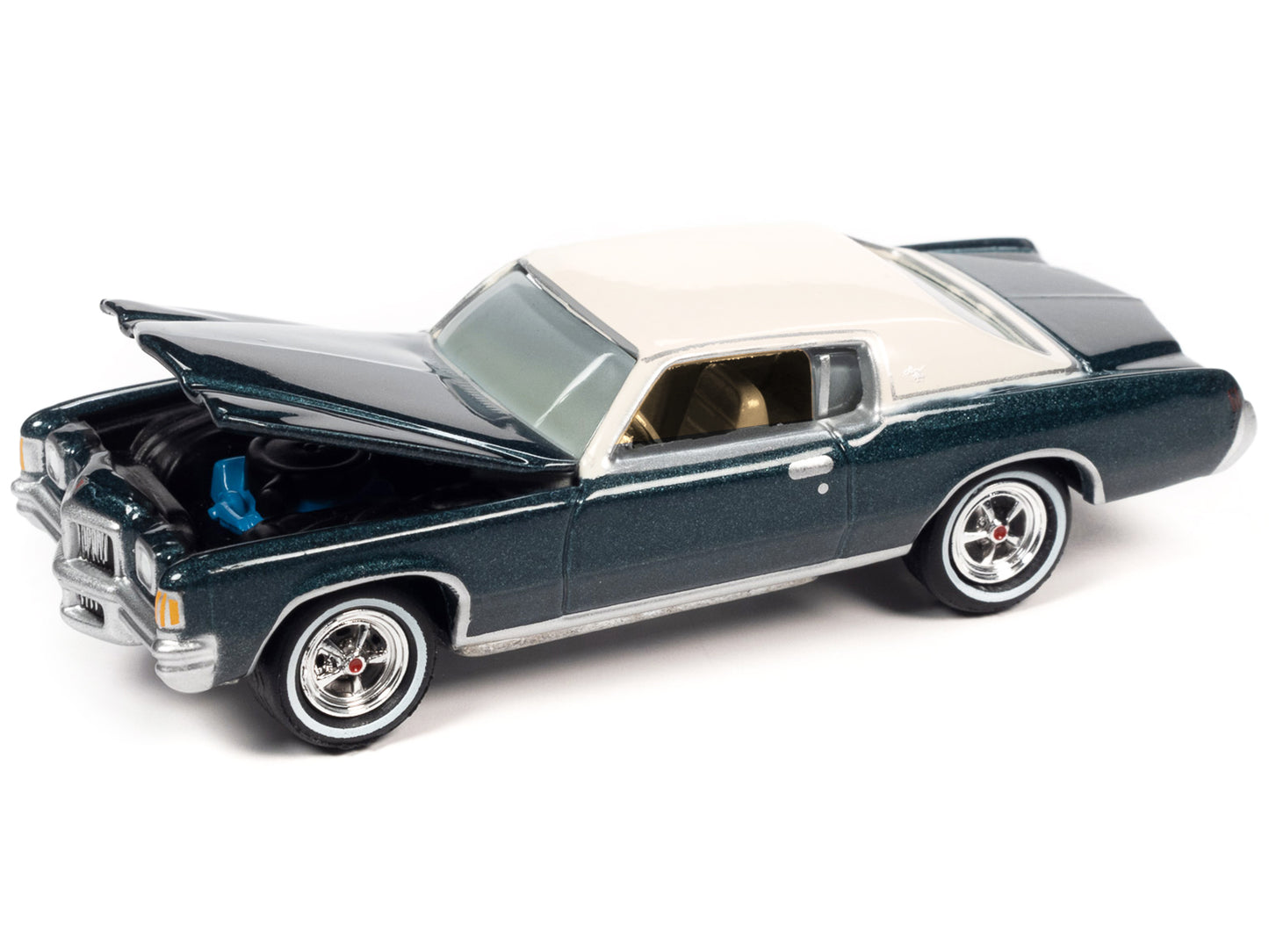 1971 Pontiac Grand Prix Blue Diecast Model Car 
