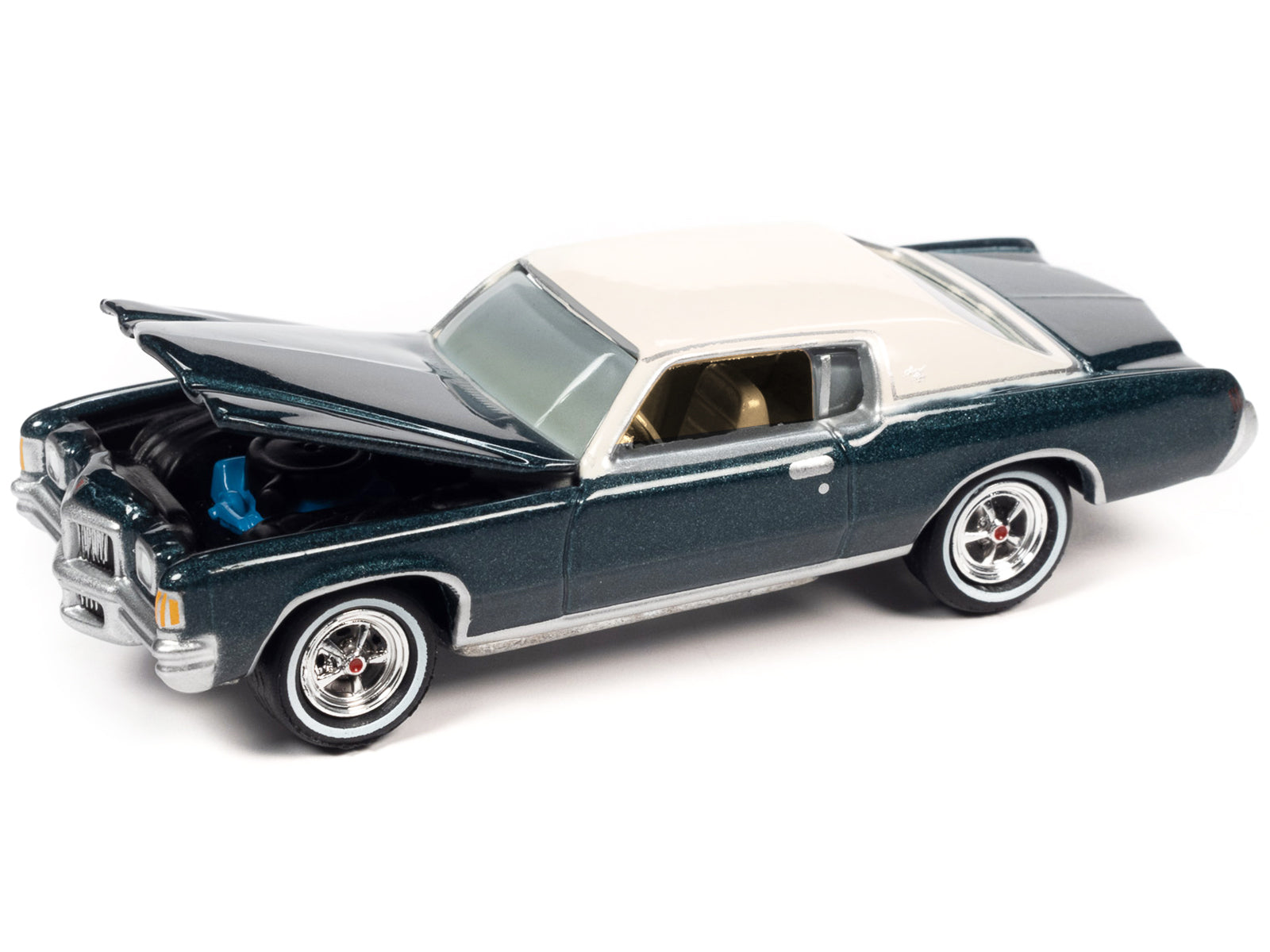 1971 Pontiac Grand Prix Blue Diecast Model Car 