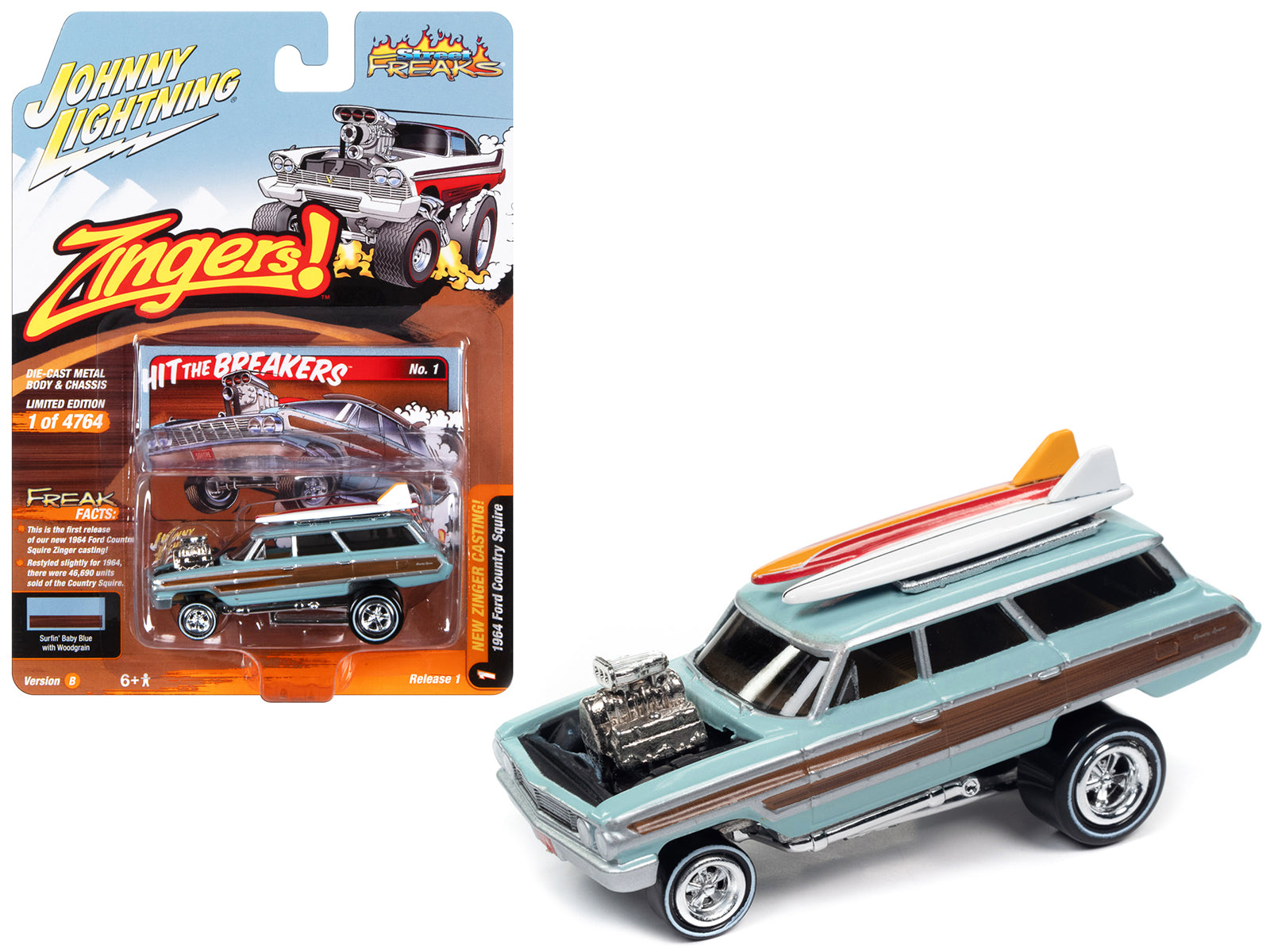1964 Ford Country Squire Blue Diecast Model Car 