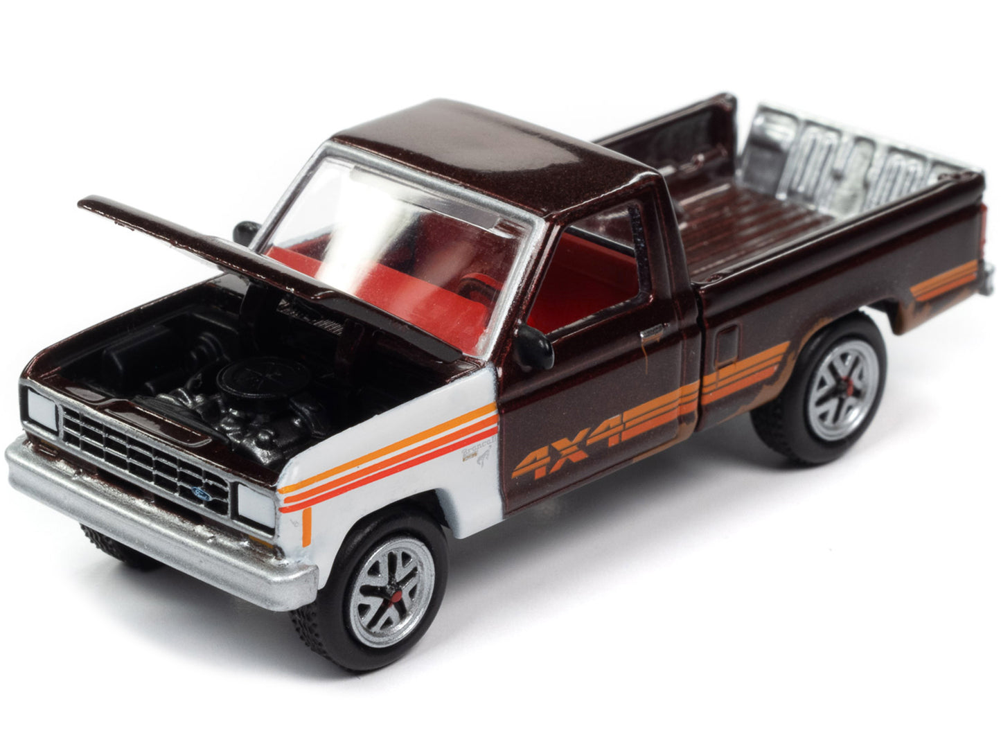 1984 Ford Ranger 4x4 Red Diecast Model Pickup Truck 