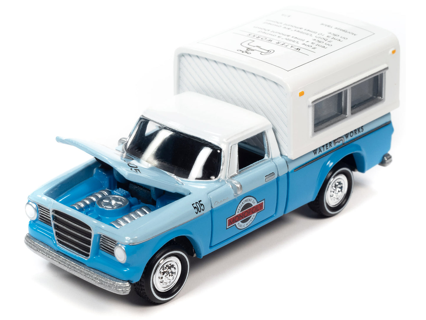 1960 Studebaker   Blue Diecast Model Pickup Truck 