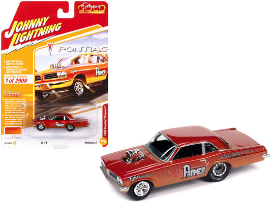 1963 Pontiac Tempest Funny Orange Diecast Model Car 