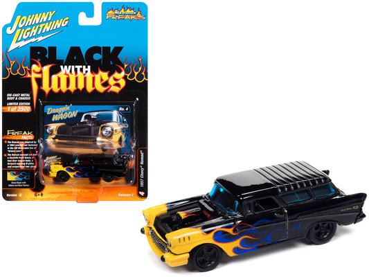 1957 Chevrolet Nomad Draggin' Black Diecast Model Car 