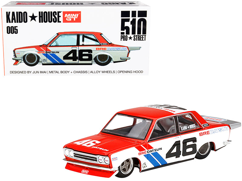 Datsun 510 Pro Street Red Diecast Model Race Car 