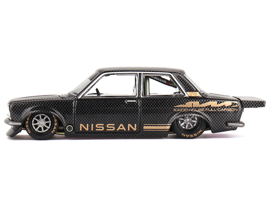 Brand new 1/64 scale diecast car model of Datsun 510 Pro Street V1 Full Carbon "Nissan" (Designed by Jun Imai) "Kaido Ho