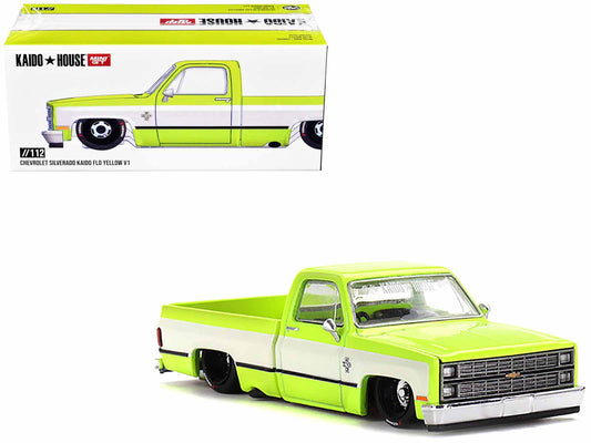 Chevrolet Silverado Yellow Diecast Model Pickup Truck