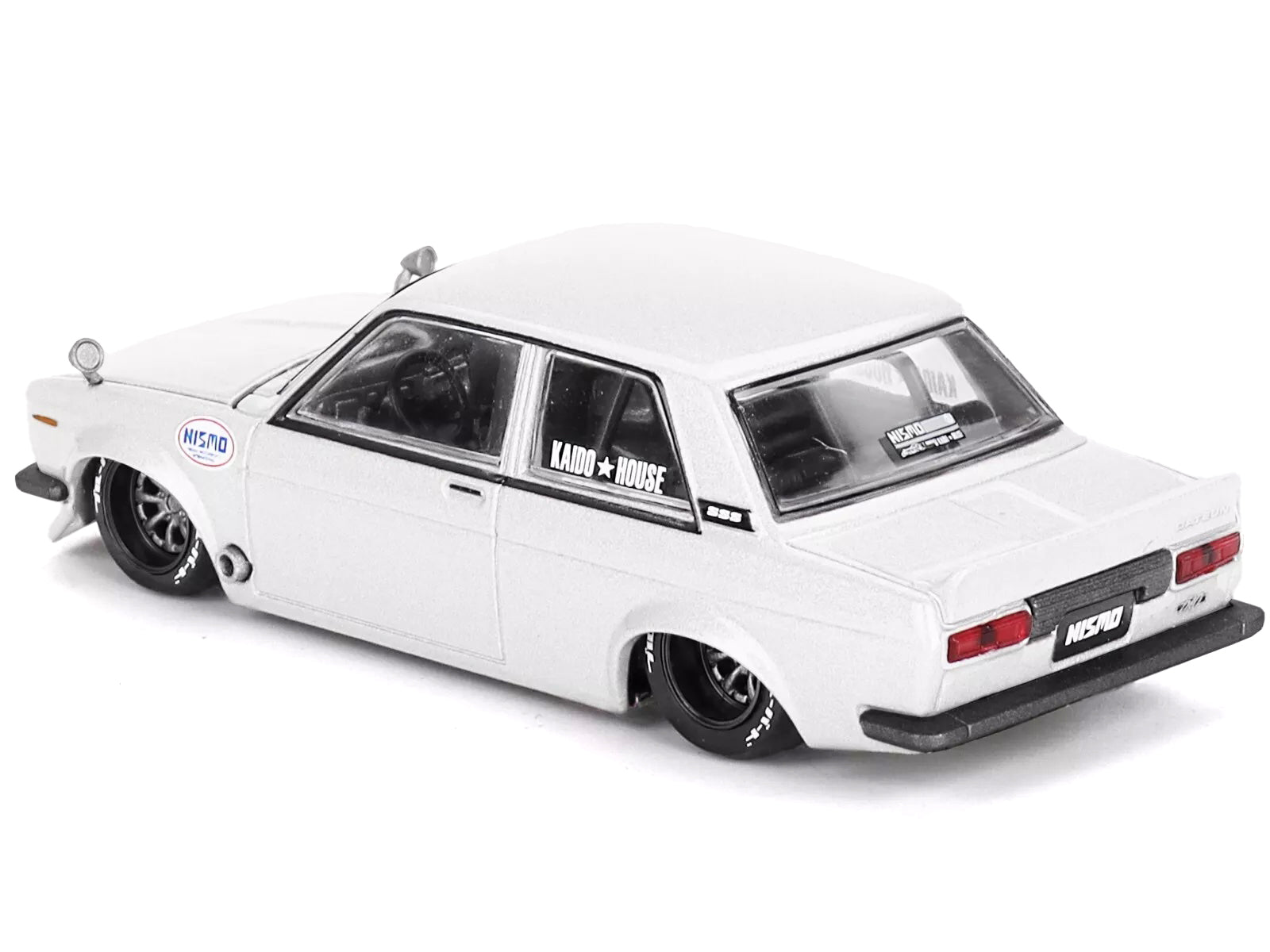 Datsun 510 Street Nismo V2 1:64 Scale White Diecast Model Car