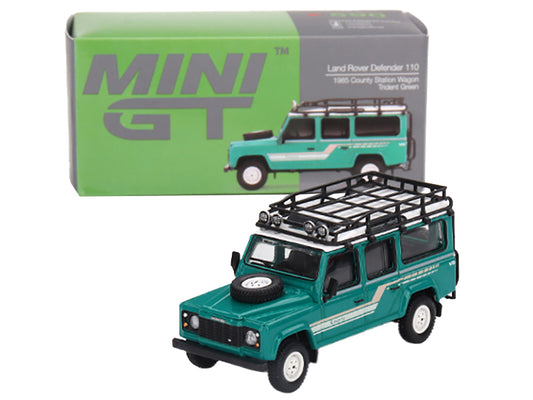 1985 Land Rover Defender Green Diecast Model Car 