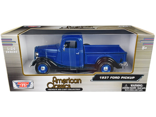 1937 Ford   Blue Diecast Model Pickup Truck 