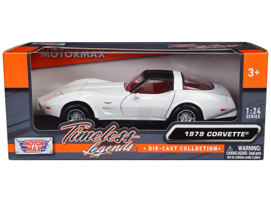 1979 Chevrolet Corvette C3 White Diecast Model Car 