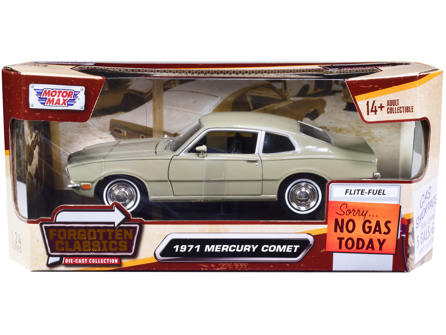 1971 Mercury Comet  Beige Diecast Model Car 