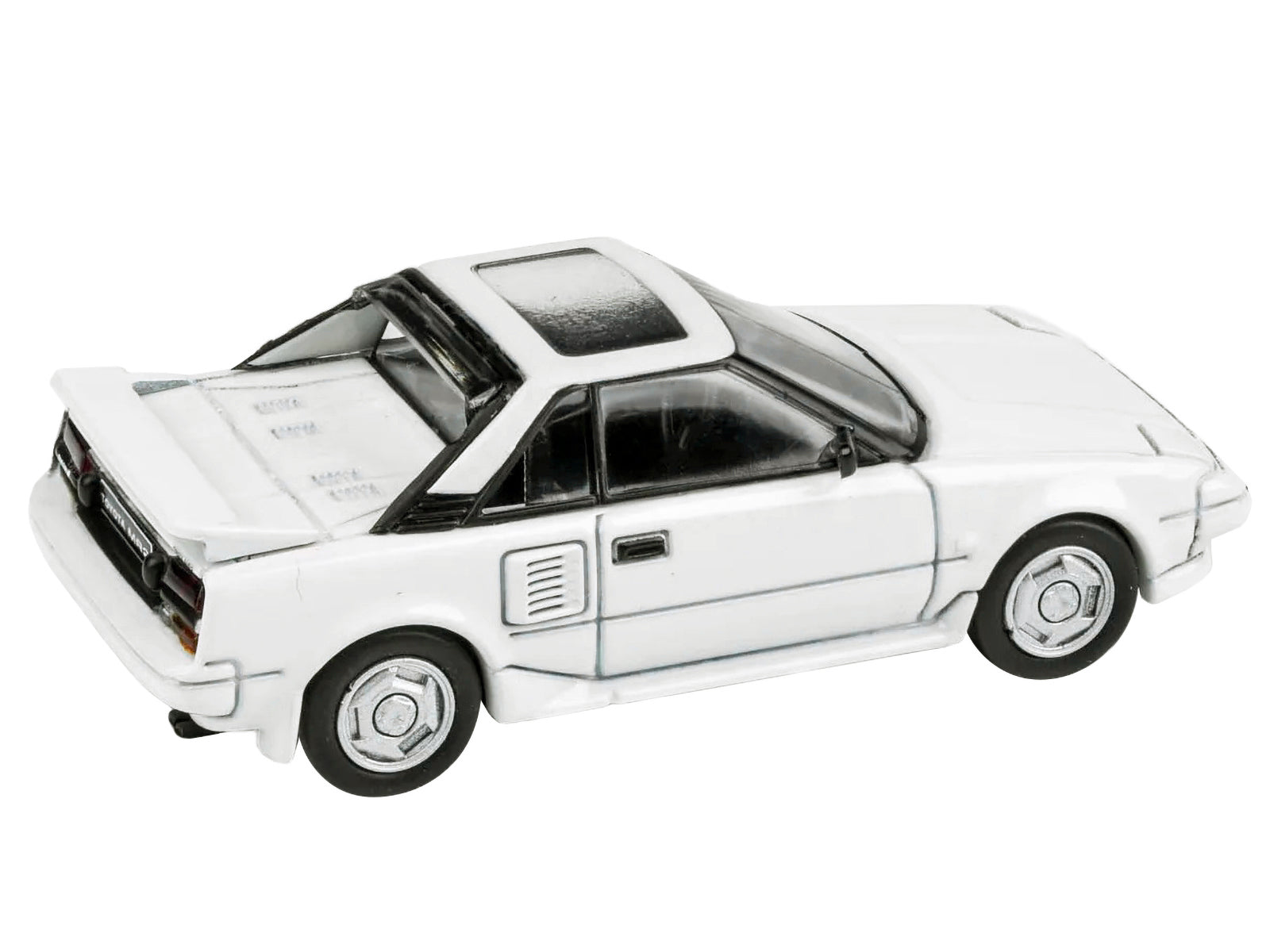 Brand new 1/64 scale diecast car model of 1985 Toyota MR2 MK1 Super White with Sunroof die cast model car by Paragon.
B