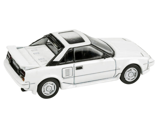Brand new 1/64 scale diecast car model of 1985 Toyota MR2 MK1 Super White with Sunroof die cast model car by Paragon.
B