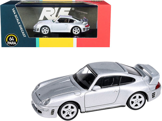Brand new 1/64 scale diecast car model of RUF CTR2 Silver Metallic die cast model car by Paragon.
Brand new box.
Detai