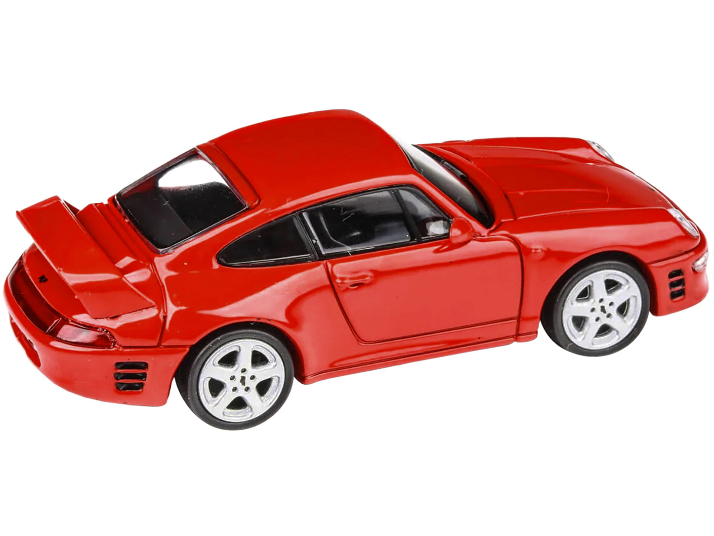 Brand new 1/64 scale diecast car model of 1995 RUF CTR2 Guards Red die cast model car by Paragon.
Brand new box.
Detai