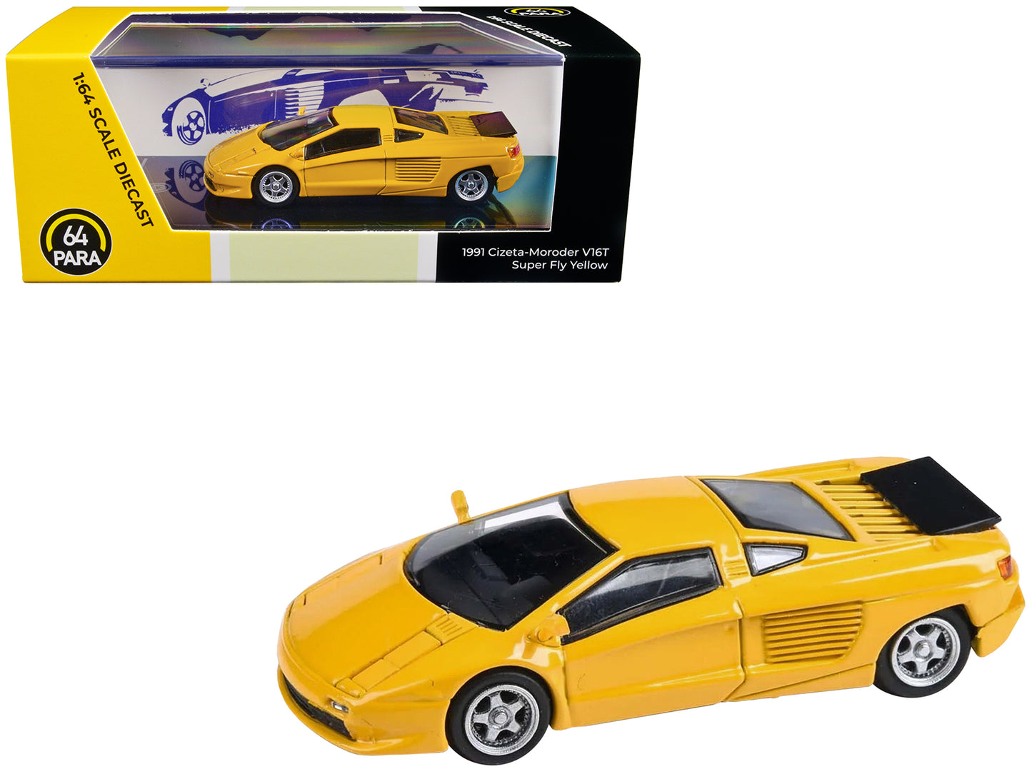 1991 Cizeta V16T Super Yellow Diecast Model Car 
